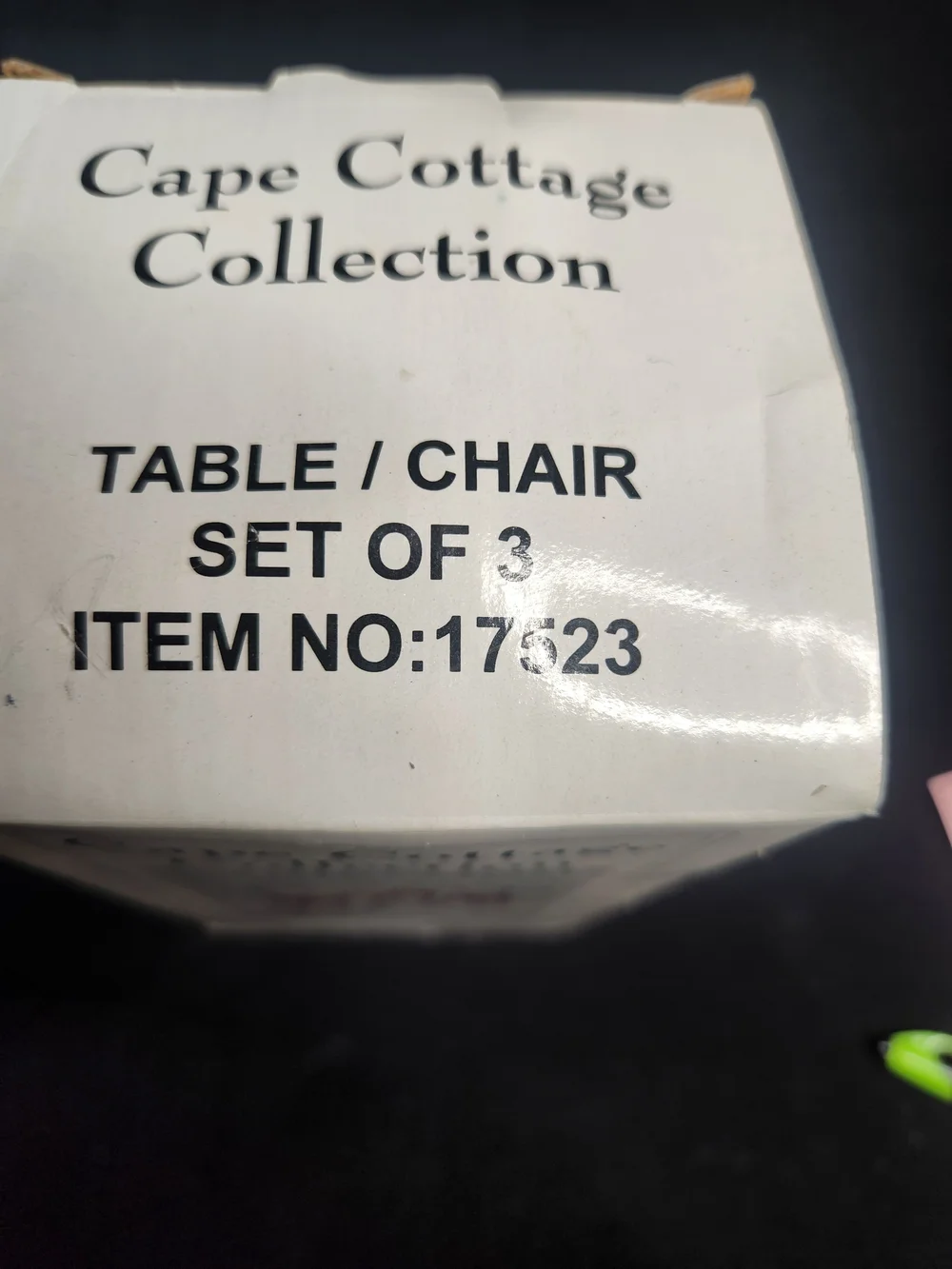 X-acto Cape Cottage Collection Brown and Black Bistro Table & Chairs Set - 3pc